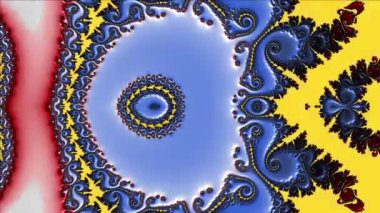 Soyut Bilgisayar Fraktal Tasarımı. Fraktal hiç bitmeyen bir desen. Fraktallar, farklı ölçeklerde kendine benzeyen sonsuz derecede karmaşık kalıplardır.