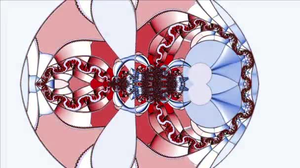 Résumé Conception Fractale Générée Par Ordinateur Une Fractale Est Modèle — Video