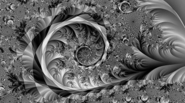 Soyut Bilgisayar Fraktal Tasarımı. Fraktal hiç bitmeyen bir desen. Fraktallar, farklı ölçeklerde kendine benzeyen sonsuz derecede karmaşık kalıplardır.