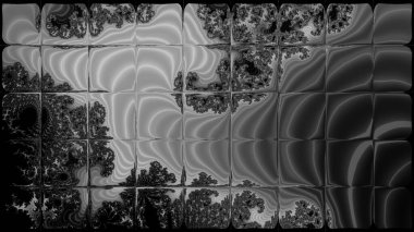 Soyut Bilgisayar Fraktal Tasarımı. Fraktal hiç bitmeyen bir desen. Fraktallar, farklı ölçeklerde kendine benzeyen sonsuz derecede karmaşık kalıplardır.