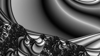 Soyut Bilgisayar Fraktal Tasarımı. Fraktal hiç bitmeyen bir desen. Fraktallar, farklı ölçeklerde kendine benzeyen sonsuz derecede karmaşık kalıplardır.