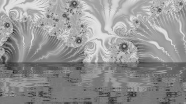 Soyut Bilgisayar Fraktal Tasarımı. Fraktal hiç bitmeyen bir desen. Fraktallar, farklı ölçeklerde kendine benzeyen sonsuz derecede karmaşık kalıplardır.