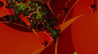 Soyut Bilgisayar Fraktal Tasarımı. Fraktal hiç bitmeyen bir desen. Fraktallar, farklı ölçeklerde kendine benzeyen sonsuz derecede karmaşık kalıplardır.