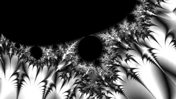 Resumo Design Fractal Gerado Por Computador Fractal Padrão Interminável Fractais — Vídeo de Stock