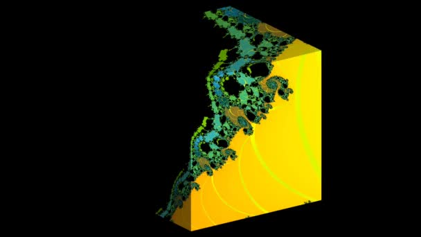 Computer Astratto Generato Disegno Frattale Frattale Uno Schema Senza Fine — Video Stock