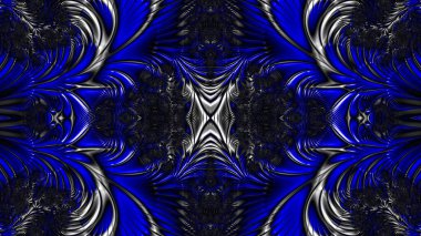 Soyut Bilgisayar Fraktal Tasarımı. Fraktal hiç bitmeyen bir desen. Fraktallar, farklı ölçeklerde kendine benzeyen sonsuz derecede karmaşık kalıplardır.
