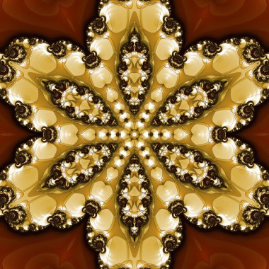 Soyut Bilgisayar Fraktal Tasarımı. Fraktal hiç bitmeyen bir desen. Fraktallar, farklı ölçeklerde kendine benzeyen sonsuz derecede karmaşık kalıplardır.