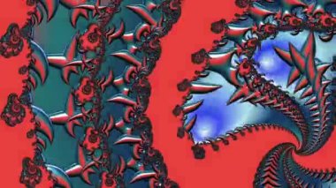 Soyut Bilgisayar Fraktal Tasarımı. Fraktal hiç bitmeyen bir desen. Fraktallar, farklı ölçeklerde kendine benzeyen sonsuz derecede karmaşık kalıplardır.