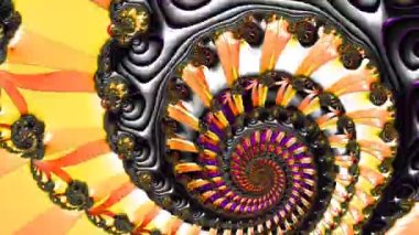 Soyut Bilgisayar Fraktal Tasarımı. Fraktal hiç bitmeyen bir desen. Fraktallar, farklı ölçeklerde kendine benzeyen sonsuz derecede karmaşık kalıplardır.