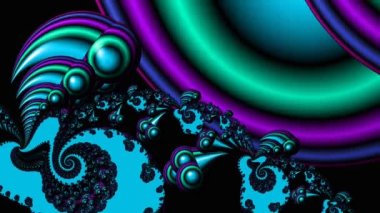 Soyut Bilgisayar Fraktal Tasarımı. Fraktal hiç bitmeyen bir desen. Fraktallar, farklı ölçeklerde kendine benzeyen sonsuz derecede karmaşık kalıplardır.