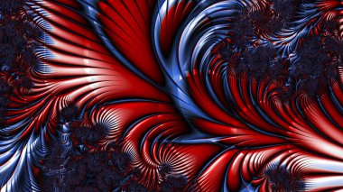 Soyut Bilgisayar Fraktal Tasarımı. Fraktal hiç bitmeyen bir desen. Fraktallar, farklı ölçeklerde kendine benzeyen sonsuz derecede karmaşık kalıplardır.