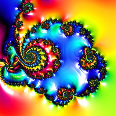 Soyut Bilgisayar Fraktal Tasarımı. Fraktal hiç bitmeyen bir desen. Fraktallar, farklı ölçeklerde kendine benzeyen sonsuz derecede karmaşık kalıplardır.