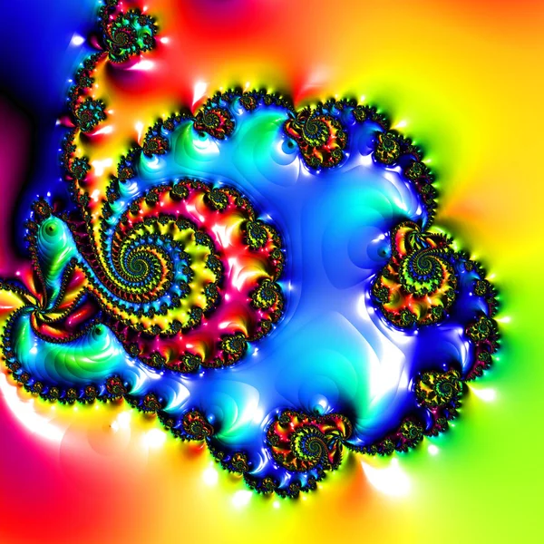 Soyut Bilgisayar Fraktal Tasarımı. Fraktal hiç bitmeyen bir desen. Fraktallar, farklı ölçeklerde kendine benzeyen sonsuz derecede karmaşık kalıplardır.