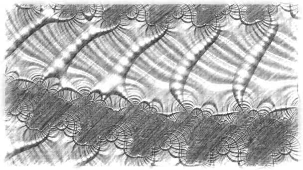 Computer Astratto Generato Disegno Frattale Frattale Uno Schema Senza Fine — Video Stock