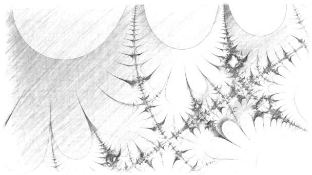 概要計算機によるフラクタル設計 分数は終わることのないパターンです フラクタルは無限に複雑なパターンで さまざまなスケールで自己類似しています — ストック動画