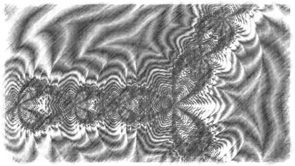 Resumen Diseño Fractal Generado Por Ordenador Fractal Patrón Interminable Los — Vídeo de stock