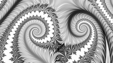 Soyut Bilgisayar Fraktal Tasarımı. Fraktal hiç bitmeyen bir desen. Fraktallar, farklı ölçeklerde kendine benzeyen sonsuz derecede karmaşık kalıplardır.