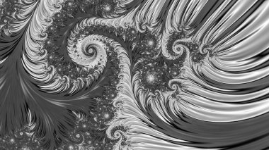 Soyut Bilgisayar Fraktal Tasarımı. Fraktal hiç bitmeyen bir desen. Fraktallar, farklı ölçeklerde kendine benzeyen sonsuz derecede karmaşık kalıplardır.