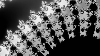 Soyut Bilgisayar Fraktal Tasarımı. Fraktal hiç bitmeyen bir desen. Fraktallar, farklı ölçeklerde kendine benzeyen sonsuz derecede karmaşık kalıplardır.