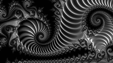 Soyut Bilgisayar Fraktal Tasarımı. Fraktal hiç bitmeyen bir desen. Fraktallar, farklı ölçeklerde kendine benzeyen sonsuz derecede karmaşık kalıplardır.