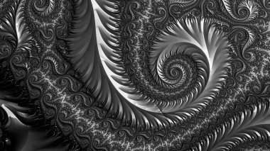 Soyut Bilgisayar Fraktal Tasarımı. Fraktal hiç bitmeyen bir desen. Fraktallar, farklı ölçeklerde kendine benzeyen sonsuz derecede karmaşık kalıplardır.