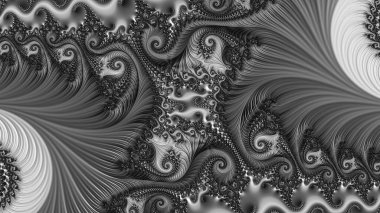 Soyut Bilgisayar Fraktal Tasarımı. Fraktal hiç bitmeyen bir desen. Fraktallar, farklı ölçeklerde kendine benzeyen sonsuz derecede karmaşık kalıplardır.