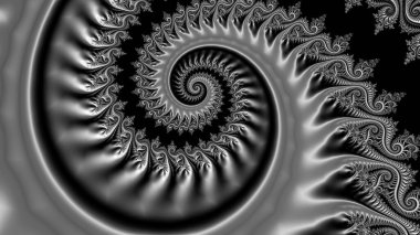 Soyut Bilgisayar Fraktal Tasarımı. Fraktal hiç bitmeyen bir desen. Fraktallar, farklı ölçeklerde kendine benzeyen sonsuz derecede karmaşık kalıplardır.