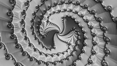 Soyut Bilgisayar Fraktal Tasarımı. Fraktal hiç bitmeyen bir desen. Fraktallar, farklı ölçeklerde kendine benzeyen sonsuz derecede karmaşık kalıplardır.