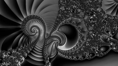 Soyut Bilgisayar Fraktal Tasarımı. Fraktal hiç bitmeyen bir desen. Fraktallar, farklı ölçeklerde kendine benzeyen sonsuz derecede karmaşık kalıplardır.