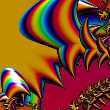 Soyut Bilgisayar Fraktal Tasarımı. Fraktal hiç bitmeyen bir desen. Fraktallar, farklı ölçeklerde kendine benzeyen sonsuz derecede karmaşık kalıplardır.