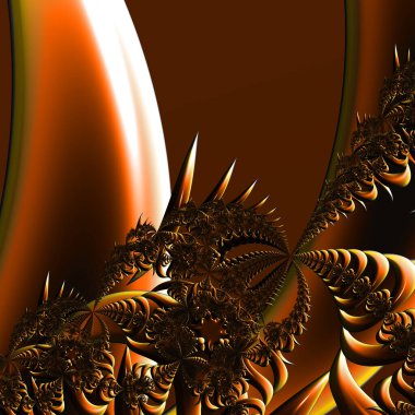 Soyut Bilgisayar Fraktal Tasarımı. Fraktal hiç bitmeyen bir desen. Fraktallar, farklı ölçeklerde kendine benzeyen sonsuz derecede karmaşık kalıplardır.