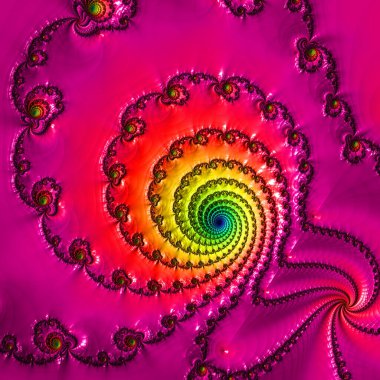 Soyut Bilgisayar Fraktal Tasarımı. Fraktal hiç bitmeyen bir desen. Fraktallar, farklı ölçeklerde kendine benzeyen sonsuz derecede karmaşık kalıplardır.