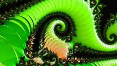 Soyut Bilgisayar Fraktal Tasarımı. Fraktal hiç bitmeyen bir desen. Fraktallar, farklı ölçeklerde kendine benzeyen sonsuz derecede karmaşık kalıplardır.