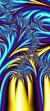 Soyut Bilgisayar Fraktal Tasarımı. Fraktal hiç bitmeyen bir desen. Fraktallar, farklı ölçeklerde kendine benzeyen sonsuz derecede karmaşık kalıplardır.