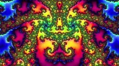 Soyut Bilgisayar Fraktal Tasarımı. Fraktal hiç bitmeyen bir desen. Fraktallar, farklı ölçeklerde kendine benzeyen sonsuz derecede karmaşık kalıplardır.