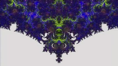 Soyut Bilgisayar Fraktal Tasarımı. Fraktal hiç bitmeyen bir desen. Fraktallar, farklı ölçeklerde kendine benzeyen sonsuz derecede karmaşık kalıplardır.