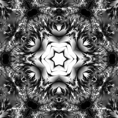 Soyut Bilgisayar Fraktal Tasarımı. Fraktal hiç bitmeyen bir desen. Fraktallar, farklı ölçeklerde kendine benzeyen sonsuz derecede karmaşık kalıplardır.