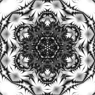 Soyut Bilgisayar Fraktal Tasarımı. Fraktal hiç bitmeyen bir desen. Fraktallar, farklı ölçeklerde kendine benzeyen sonsuz derecede karmaşık kalıplardır.