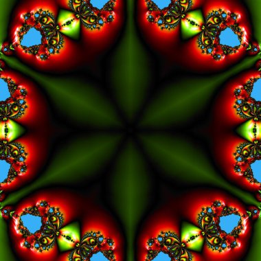 Soyut Bilgisayar Fraktal Tasarımı. Fraktal hiç bitmeyen bir desen. Fraktallar, farklı ölçeklerde kendine benzeyen sonsuz derecede karmaşık kalıplardır.