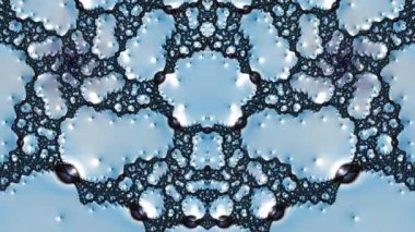 Soyut Bilgisayar Fraktal Tasarımı. Fraktal hiç bitmeyen bir desen. Fraktallar, farklı ölçeklerde kendine benzeyen sonsuz derecede karmaşık kalıplardır.