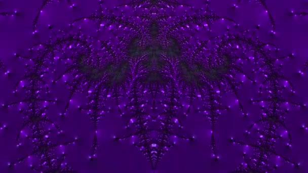 Abstract Computer Generated Fractal Design Fractal Never Ending Pattern Fractals — Stock Video