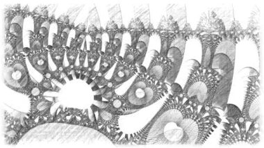 Soyut Bilgisayar Fraktal Tasarımı. Fraktal hiç bitmeyen bir desen. Fraktallar, farklı ölçeklerde kendine benzeyen sonsuz derecede karmaşık kalıplardır.