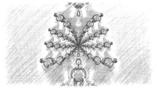 Resumen Diseño Fractal Generado Por Ordenador Fractal Patrón Interminable Los — Vídeos de Stock