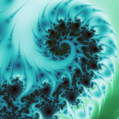 Soyut Bilgisayar Fraktal Tasarımı. Fraktal hiç bitmeyen bir desen. Fraktallar, farklı ölçeklerde kendine benzeyen sonsuz derecede karmaşık kalıplardır.