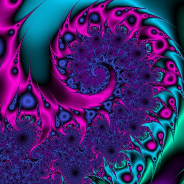 Soyut Bilgisayar Fraktal Tasarımı. Fraktal hiç bitmeyen bir desen. Fraktallar, farklı ölçeklerde kendine benzeyen sonsuz derecede karmaşık kalıplardır.