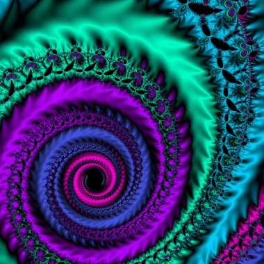 Soyut Bilgisayar Fraktal Tasarımı. Fraktal hiç bitmeyen bir desen. Fraktallar, farklı ölçeklerde kendine benzeyen sonsuz derecede karmaşık kalıplardır.