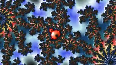 Soyut Bilgisayar Fraktal Tasarımı. Fraktal hiç bitmeyen bir desen. Fraktallar, farklı ölçeklerde kendine benzeyen sonsuz derecede karmaşık kalıplardır.