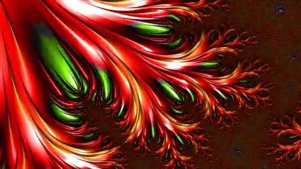 Abstract Computer Generated Fractal Design Fractal Never Ending Pattern Fractals — Stock Video