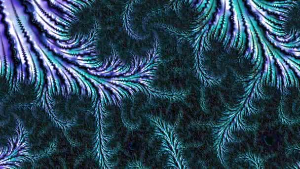 Αφηρημένος Υπολογιστής Που Δημιουργείται Fractal Σχεδιασμός Φράκταλ Είναι Ένα Ατέρμονο — Αρχείο Βίντεο