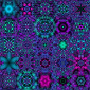 Renkli kar taneleriyle kusursuz bir desen. Noel ve Yeni Yıl tebrik kartları, kumaş, ambalaj kağıdı, davetiye, kırtasiye.